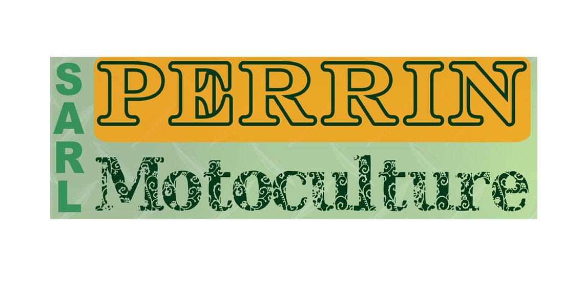 Création du logo et des visuels pour Perrin Motoculture