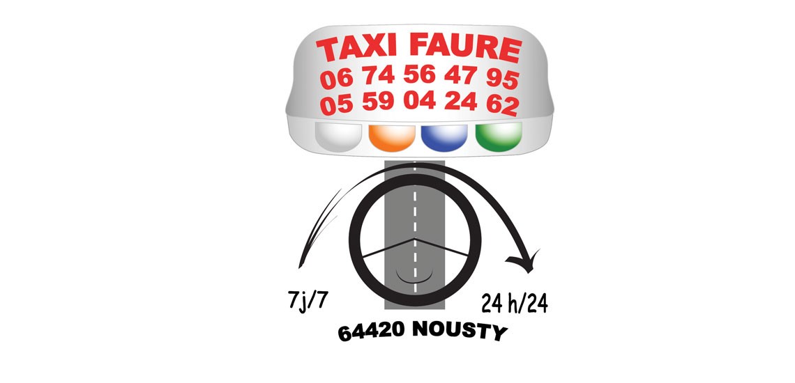 Recherche de l'identité visuelle du Taxi FAURE, création graphique
