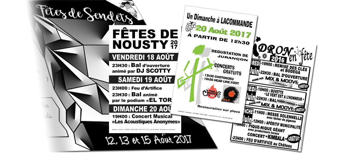 Création graphique et impression de vos documents de communication sur Pau (64)