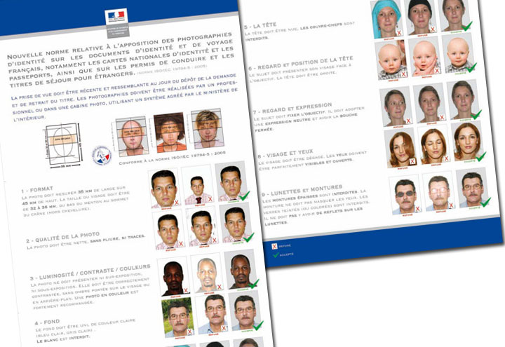 Photos d'identité pour cartes d'identité et passeports, licence sportive, rentrée des classes...