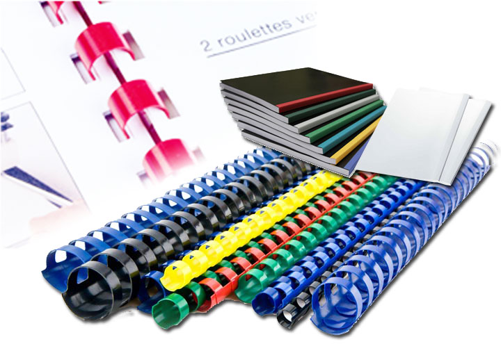 Reliures de dossiers et mémoires, rapports de stages