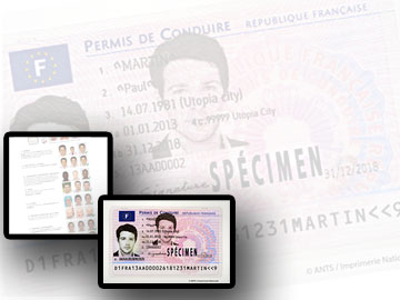 Réalisation de photos d'identité et photos numérisées pour permis de conduire