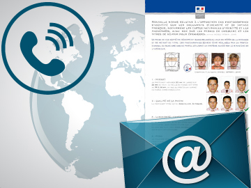 Service Mail, scans, photos d'identité