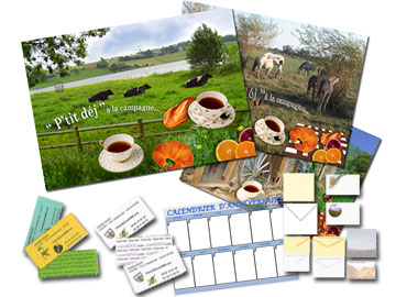 Idées cadeaux personnalisées : cartes postales, calendriers, sets de table...